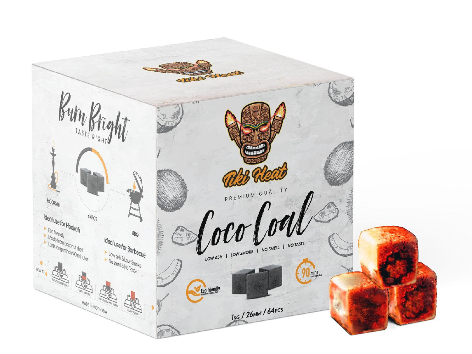 Tiki Heat Coco Coal Kohle