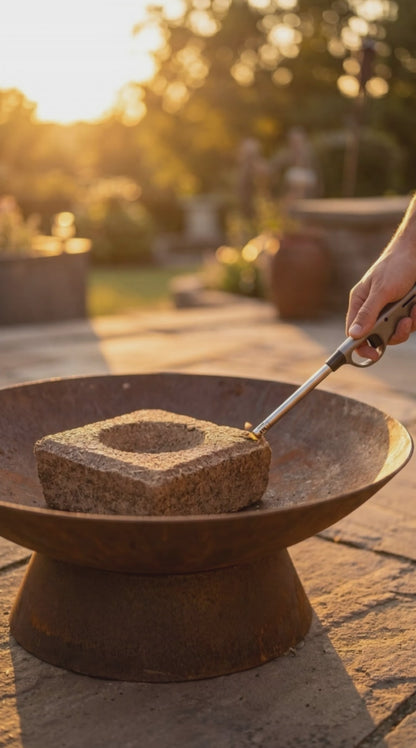 Instant Fire – tragbares Lagerfeuer to go für Camping & Garten I Schnell & einfach angezündet