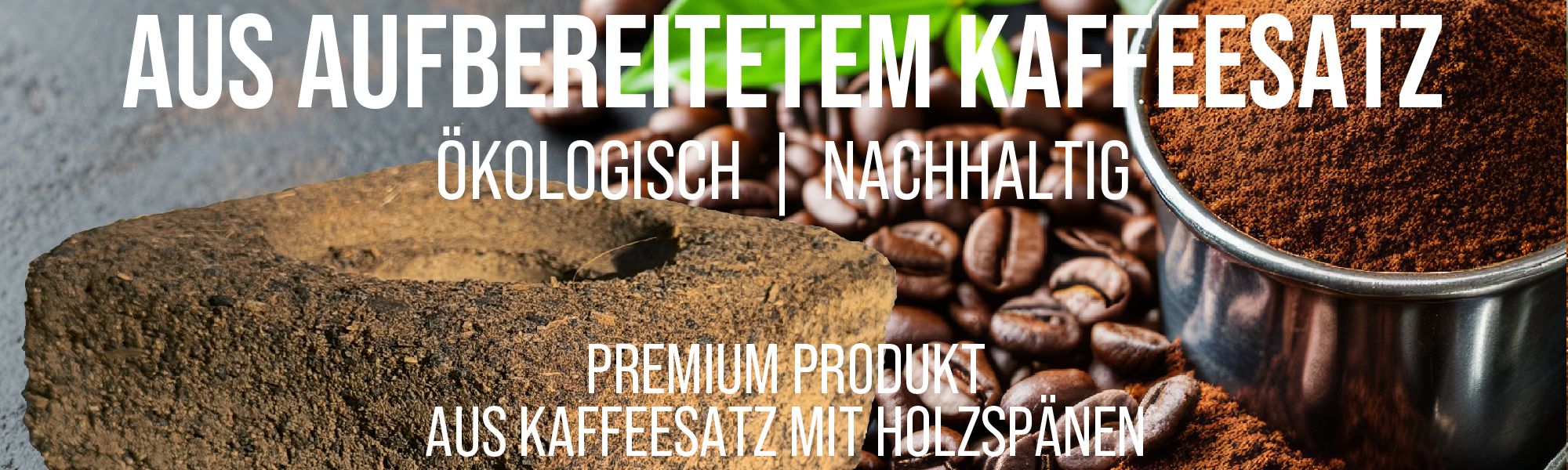 Instant Fire aus Kaffeesatz